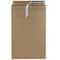 JAM Paper 6" x 8" Brown Kraft Flat Photo Mailer Peel & Seal Closure Envelopes, 6ct.